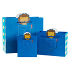 250g Paper Foldable Packaging Box Kraft Paper Bags With Handles Custom Logo