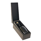 Custom Black Display Cardboard Wine Box Liquor Bottle Gift Boxes Packaging