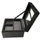Handmade Luxury Fancy Jewelry Box With Mirror Black Color Custom Size supplier